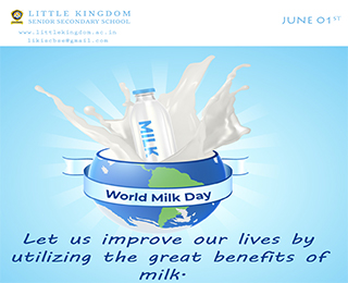 Best Cbse School In Tirupur Celebrated Wold Milk Day